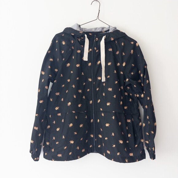 Madewell French Daisies Raincheck Packable Raincoat, Floral Rain Jacket Size S - Picture 6 of 13